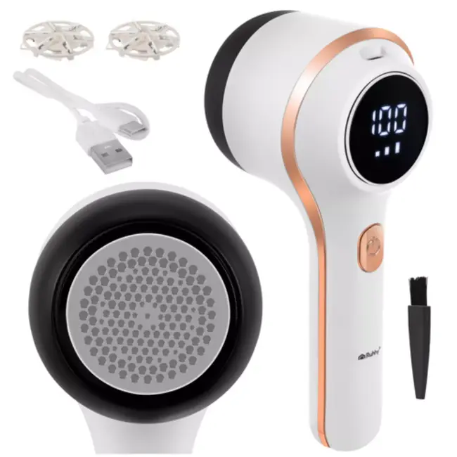 Ruhhy Oplaadbare krachtige kledingontpluizer 50 mm met 3 standen en LCD display