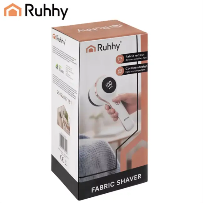 Ruhhy Oplaadbare krachtige kledingontpluizer 50 mm met 3 standen en LCD display