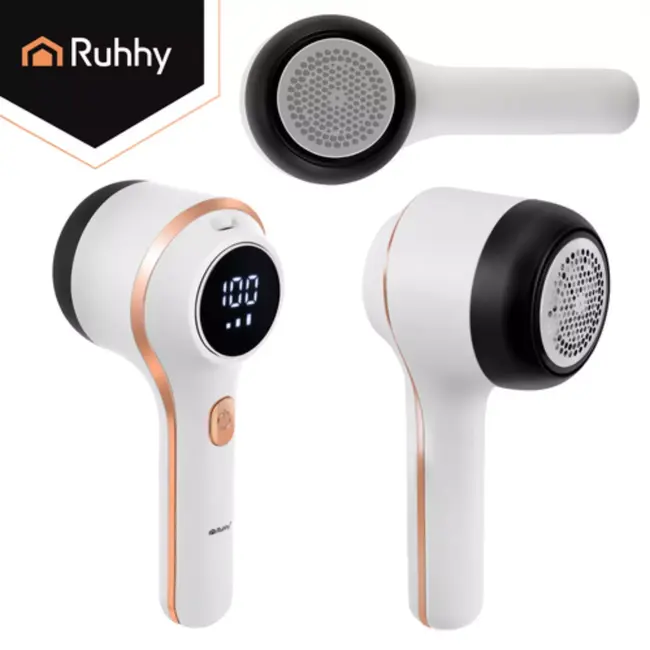 Ruhhy Oplaadbare krachtige kledingontpluizer 50 mm met 3 standen en LCD display