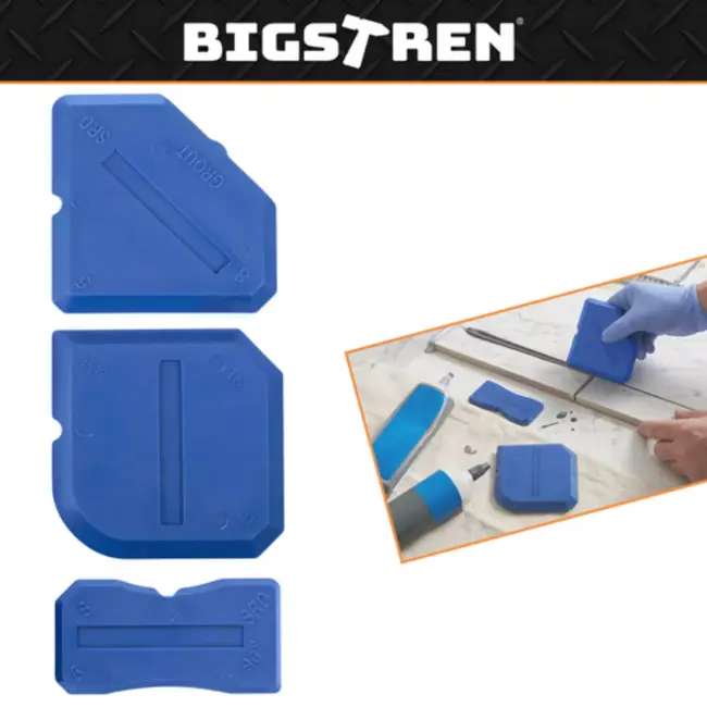 Bigstren Complete kitset 14-delig voor siliconen aanbrengen, gladstrijken en verwijderen zonder strepen