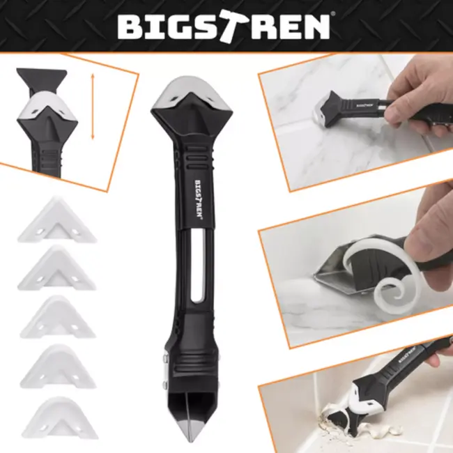 Bigstren Complete kitset 14-delig voor siliconen aanbrengen, gladstrijken en verwijderen zonder strepen