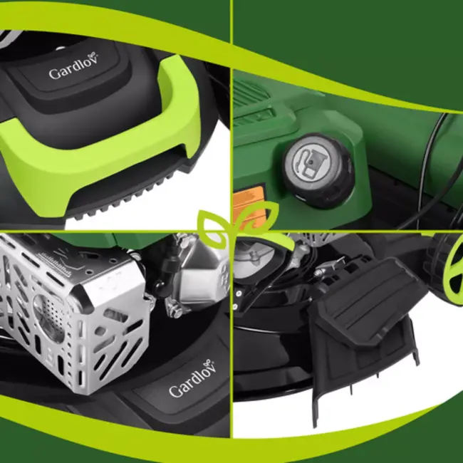 Gardlov Krachtige grasmaaier 196 cc met aandrijving en 4-in-1 functies voor gazononderhoud