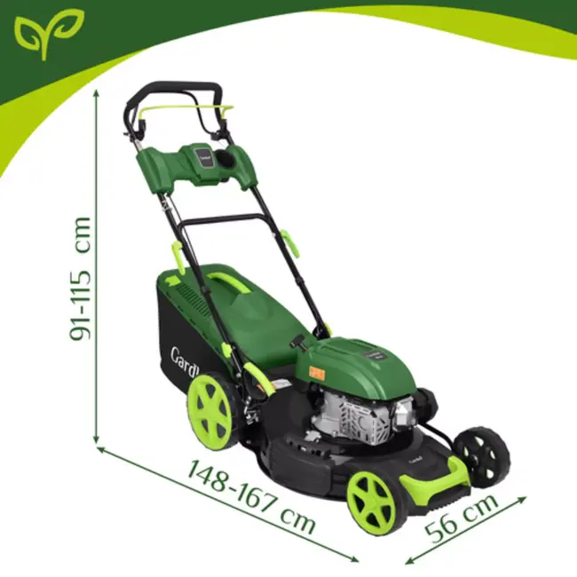 Gardlov Krachtige grasmaaier 196 cc met aandrijving en 4-in-1 functies voor gazononderhoud