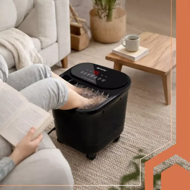 Ruhhy Voetenbad met hydromassage en verwarming 36 x 31 x 32 cm met 550 W vermogen