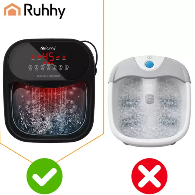 Ruhhy Voetenbad met hydromassage en verwarming 36 x 31 x 32 cm met 550 W vermogen
