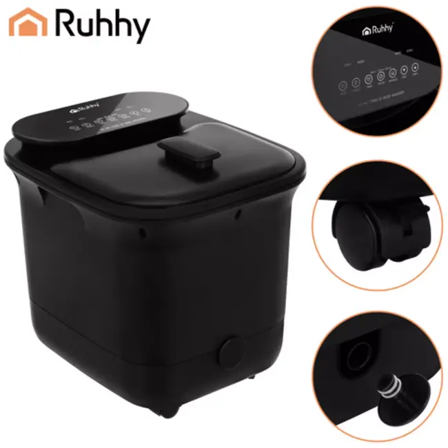 Ruhhy Voetenbad met hydromassage en verwarming 36 x 31 x 32 cm met 550 W vermogen