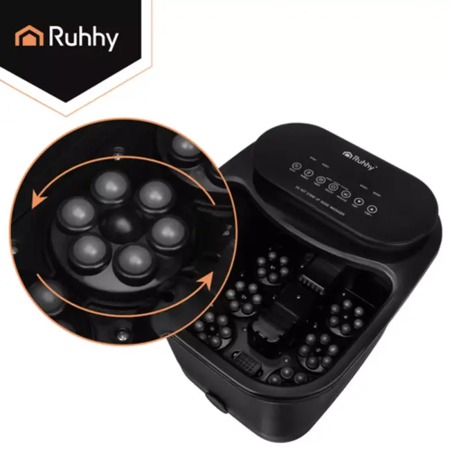 Ruhhy Voetenbad met hydromassage en verwarming 36 x 31 x 32 cm met 550 W vermogen