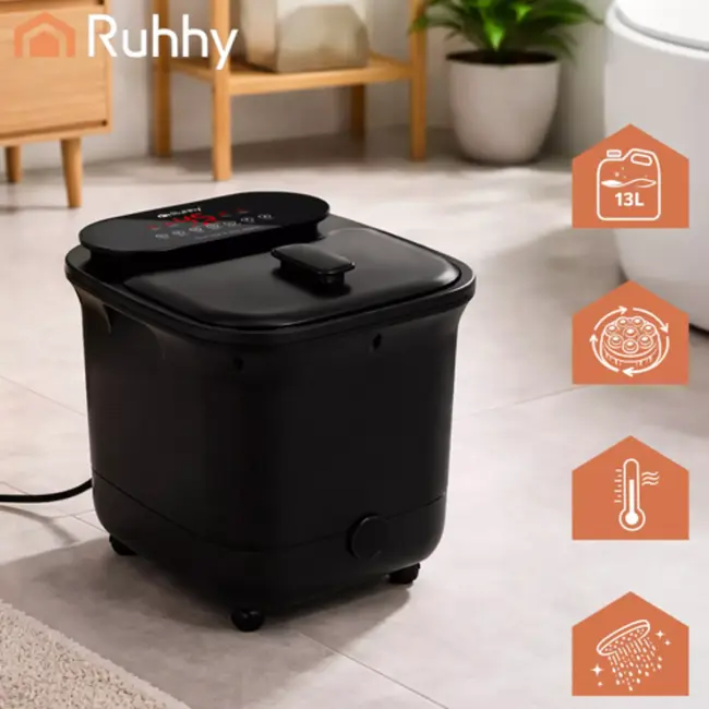 Ruhhy Voetenbad met hydromassage en verwarming 36 x 31 x 32 cm met 550 W vermogen