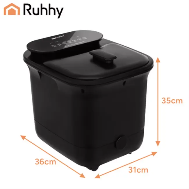Ruhhy Voetenbad met hydromassage en verwarming 36 x 31 x 32 cm met 550 W vermogen