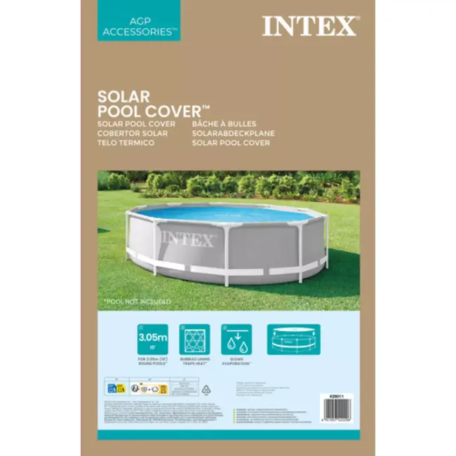 Intex Zwembad afdekhoes 290 cm voor 305 cm zwembad met warmte en minder verdamping
