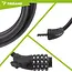 Trizand Zwart fietsslot 120 cm met cijferslot en dikke kabel 13,5 mm