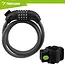 Trizand Zwart fietsslot 120 cm met cijferslot en dikke kabel 13,5 mm