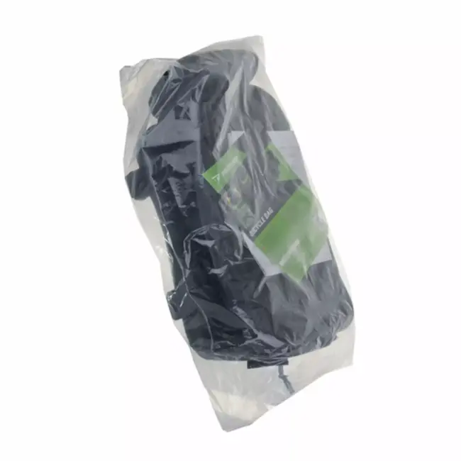 Trizand Zwarte fietstas 39 x 20 x 15 cm voor bagagedrager met 10 l inhoud en waterbestendig ontwerp