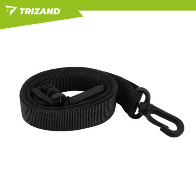 Trizand fietstas voor stuur 1,5 l in zwart met compacte vorm, ritssluiting, reflecterende details en schouderriem voor dagelijks gebruik