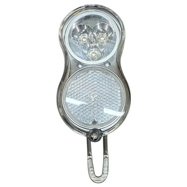 Falkx Koplamp met 3 LED's en roestvrijstalen beugel - Inclusief batterijen - Geschikt voor werkplaatsgebruik