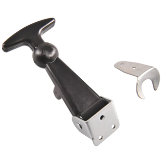 ProPlus Motorkaptrekker - Inclusief borgplaatje - Staal - 120 x 60 mm - Zwart