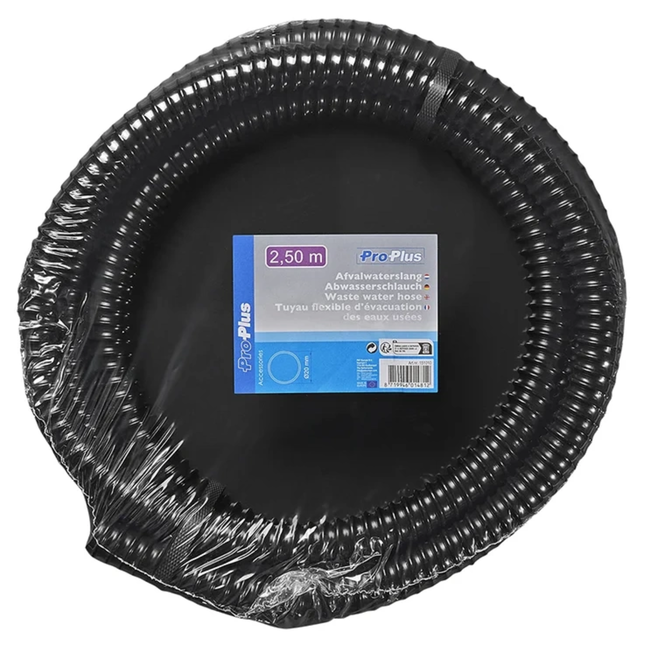 ProPlus Afvalwaterslang - Flexibel - 2,5 m - 19 mm - Voor caravans en campers