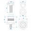 ProPlus Accupool Set M6 – Sterke Messing Accupolen met Schroef en Ring