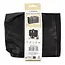 Benson Zwarte opvouwbare weekendtas met ritssluiting en band voor rolkoffer 48 x 34 x 13 cm