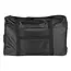 Benson Zwarte opvouwbare weekendtas met ritssluiting en band voor rolkoffer 48 x 34 x 13 cm