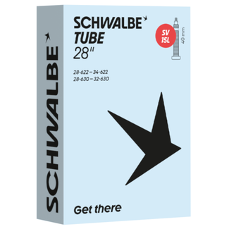 Schwalbe Binnenband voor racefiets - Presta ventiel - ETRTO 28/32-622 - Duurzaam butyl rubber - 40mm ventiellengte