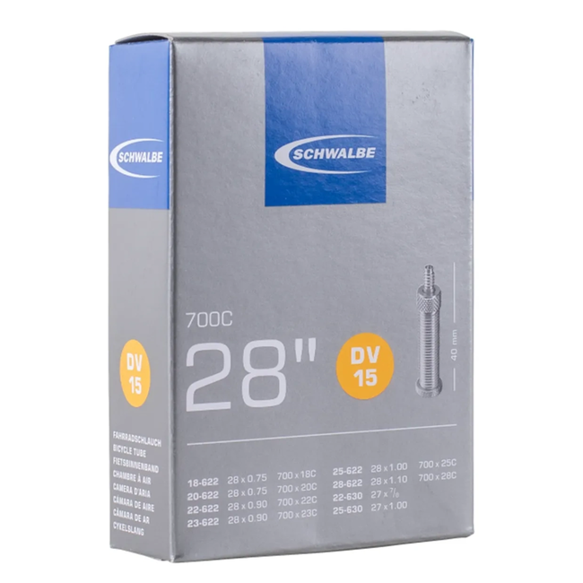 Schwalbe Binnenband 28x3/4-1.10 - Dunlop Ventiel 40mm - Geschikt voor 700x18-28C - ETRTO 18/28-622/630