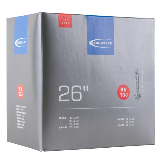 Schwalbe Fatbike binnenband - 26 inch - 3.50-4.80 breed - Sclaverand ventiel 40mm - Duurzaam en lichtgewicht