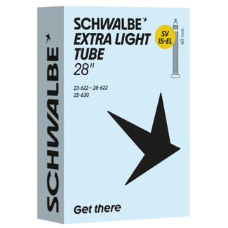 Schwalbe Ultralichte binnenband 28 inch - Presta ventiel 60mm - Geschikt voor smalle banden