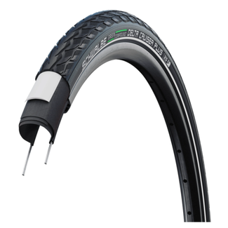 Schwalbe Fietsband - K-Guard bescherming - Zwart met reflectie - 28x1 1/8 - Retro stijl