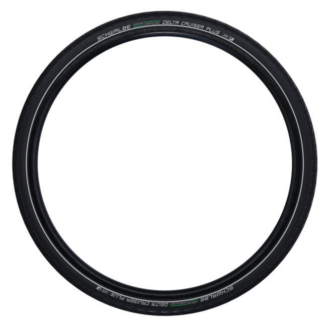 Schwalbe Fietsband - K-Guard bescherming - Zwart met reflectie - 28x1 1/8 - Retro stijl