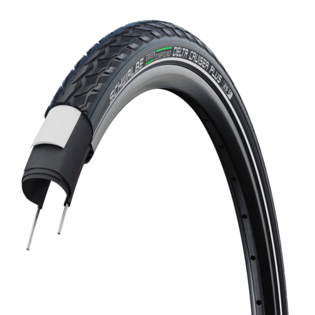 Schwalbe Buitenband 28x1½ - 3mm anti-lek - Zwart met reflectie - Stads- en toerfiets