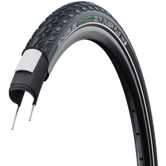 Schwalbe Stads- en tourband - 3mm anti-leklaag - Zwart met reflectie - 28x1.40 - Veilig en duurzaam
