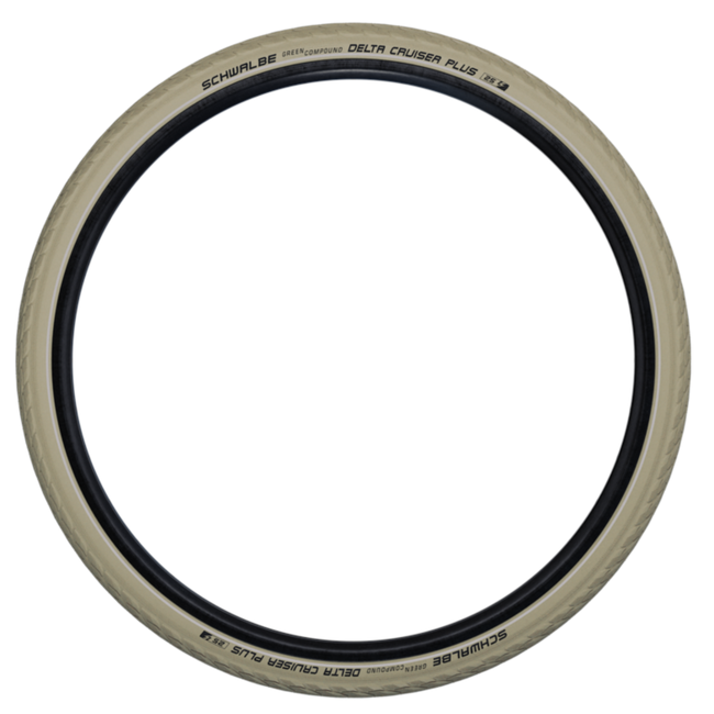 Schwalbe Fietsband 28x1.40 - PunctureGuard - Reflectie - Creme - Comfortabel & Duurzaam
