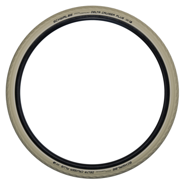 Schwalbe Creme buitenband - reflectie - 28x1½ - anti-lek - stadsfiets en tourfiets