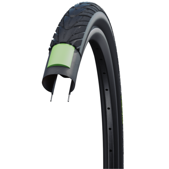 Schwalbe E-bike buitenband - 3mm anti-lek - zwart met reflectie - 28x1.40 - hoge snelheid grip