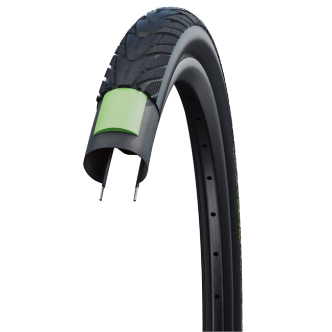 Schwalbe Energizer Plus buitenband - 3mm anti-lek - reflectie - 28x1.75 - zwart