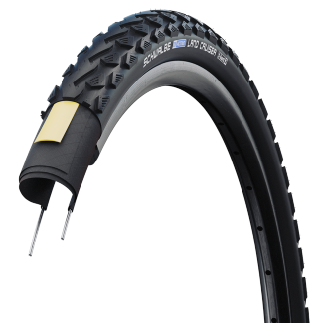 Schwalbe Land Cruiser buitenband - K-Guard bescherming - 26x1.90/2.00 - Zwart - Geschikt voor diverse terreinen
