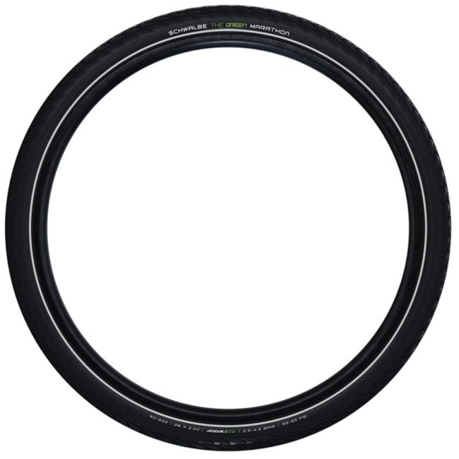 Schwalbe Tourband - 3mm anti-leklaag - Zwart met reflectie - 26x2.00 - Geschikt tot 50 km/u