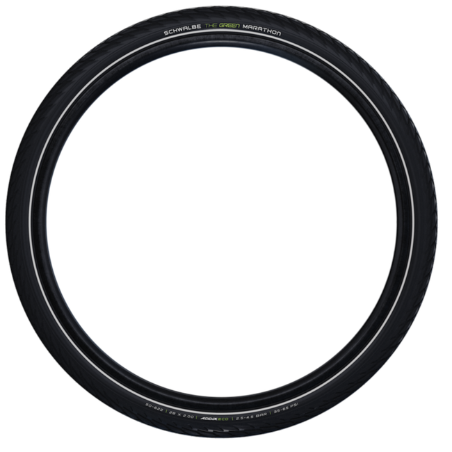 Schwalbe Tourband met Greenguard - Anti-lek - Zwart met reflectie - 26x1,75