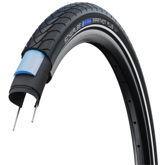 Schwalbe Marathon Plus buitenband - 26x1,75 - anti-lek SmartGuard - zwart met reflectie