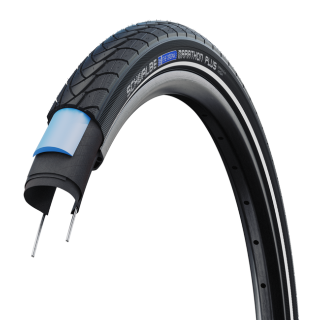 Schwalbe Buitenband met 5mm anti-leklaag - Reflectie - 28x1½ - Veilig en duurzaam