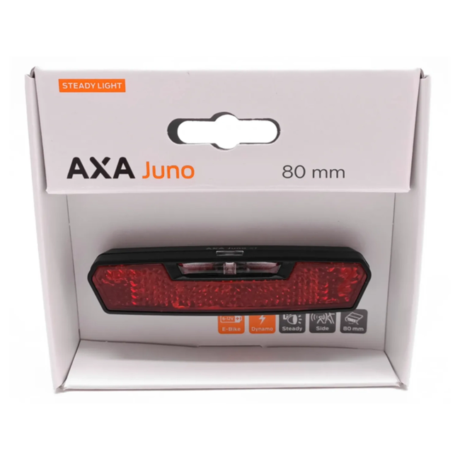 AXA Juno achterlicht - LED - 80mm montage - batterij indicator - waterbestendig