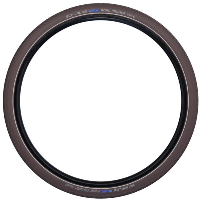 Schwalbe 28" fietsband - K-Guard bescherming - Coffee bruin met reflectie - Duurzaam materiaal