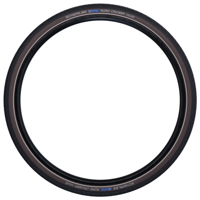 Schwalbe Buitenband 28x1.75 - Zwart/coffee - Reflectie - K-Guard bescherming - Duurzaam materiaal