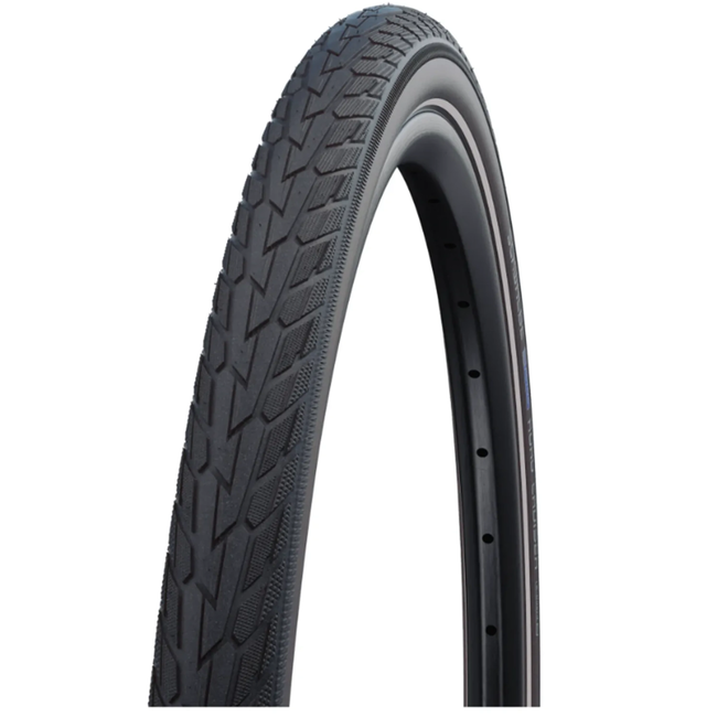 Schwalbe Buitenband 24x1.75 - Zwart met reflectie - Anti-lek K-Guard - Stadsfiets - Duurzaam ontwerp