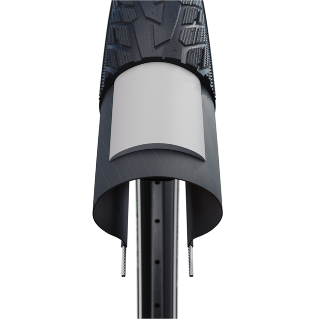 Schwalbe Road Cruiser Plus - Buitenband - PunctureGuard 3mm - Zwart met reflectie - 28x1.40