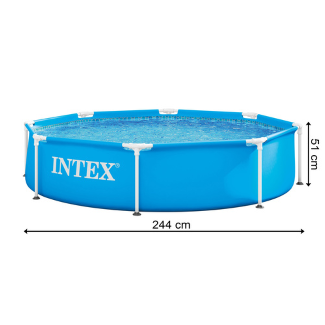 Intex Framezwembad 244 x 51 cm met metalen frame en 1820 l inhoud