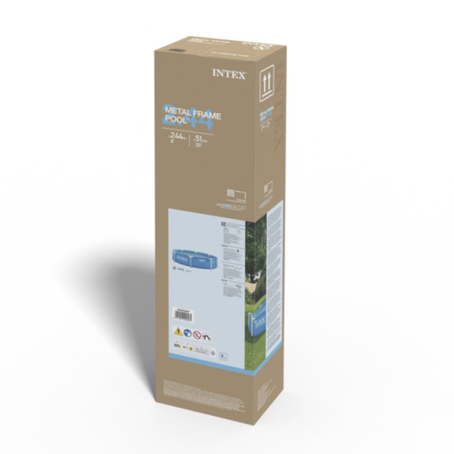 Intex Framezwembad 244 x 51 cm met metalen frame en 1820 l inhoud