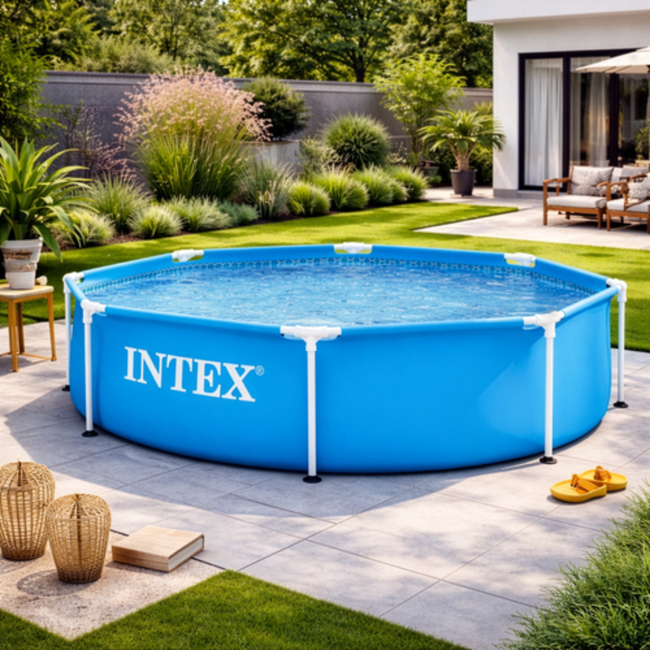 Intex Framezwembad 244 x 51 cm met metalen frame en 1820 l inhoud
