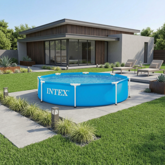 Intex Framezwembad 244 x 51 cm met metalen frame en 1820 l inhoud